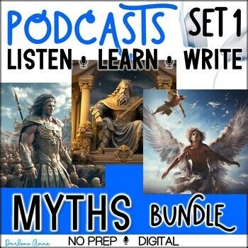 Mythology Podcast Bundle Set 1 Listening & Writing Activities by ...