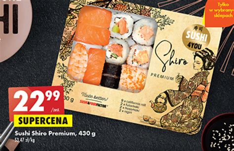 Promocja Sushi Shiro Premium 430g W Biedronka