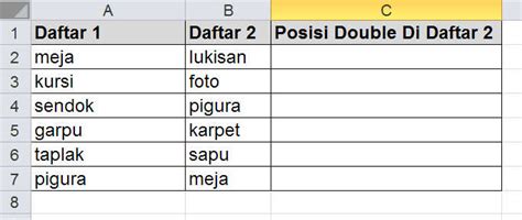 Rumus Mencari Data Yang Sama Di Excel