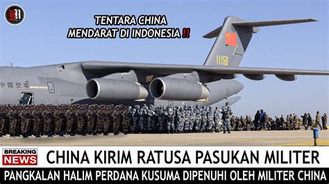 MEMANAS PASUKAN MILITER CHINA MENDARAT DI LAPANGAN JET TEMPUR