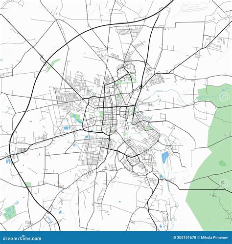 The Czestochowa map. stock illustration. Illustration of diagram ...