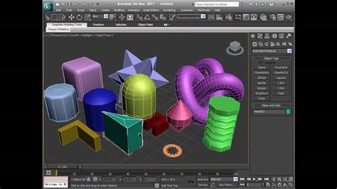 3ds Max 2011 Primitives And Extended Primitives Youtube