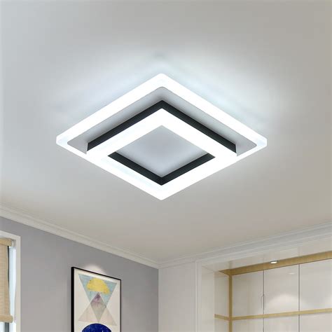 24w Square Led Ceiling Light Acrylic Ceiling Lamp Modern Led Ceiling Light Fixture For Living