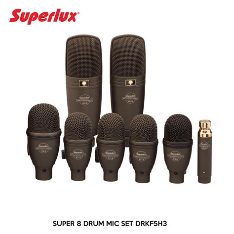 SUPERLUX SUPER 8 DRUM MIC SET DRKF5H3 D D Music