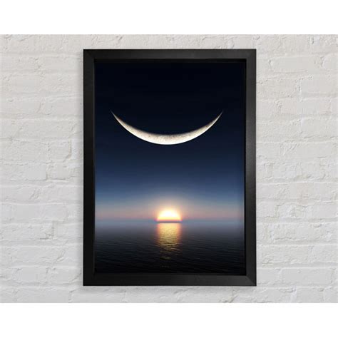 Haus Am Meer Gerahmtes Leinwandbild The Edge Of The Ocean Moon Wayfair De