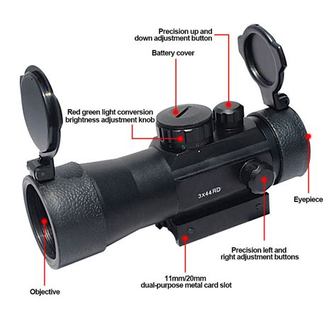 X Red Green Dot Sight Reflex Rifle Scope W Mm Mm Rail Mount For