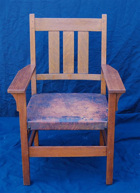 Voorhees Craftsman Mission Oak Furniture Vintage Gustav Stickley