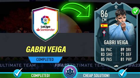 86 POTM Gabri Veiga SBC Completed Cheapest Solution Tips Fifa 23