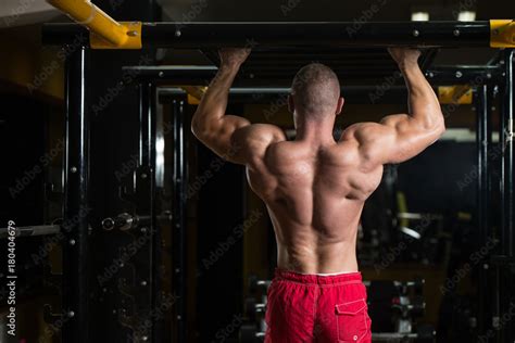 Bodybuilder Doing Pull Ups Best Back Exercises Stock Photo | Adobe Stock