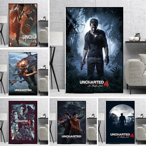 Uncharted 4 Poster Uncharted Poster Game Series Print Etsy