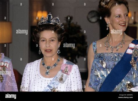 Royalty Queen Elizabeth Ii State Visit Denmark Stock Photo Alamy