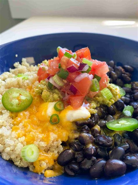 Quinoa Black Bean Burrito Bowl A Gluten Free Plate