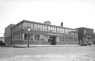 # A2640 SAUK CENTRE, MN. REAL PHOTO POSTCARD, CITY HALL | eBay