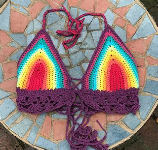 Ravelry Rainbow Dream Bikini Halter Pattern By Tasha Margette