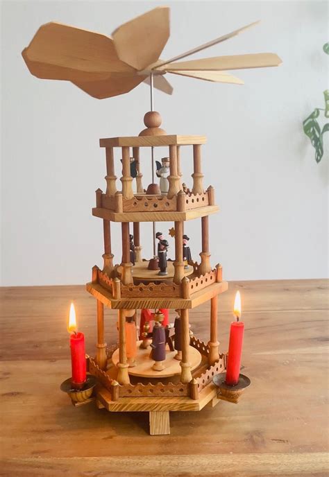 Vintage German Christmas Pyramid Erzgebirge From Deutsche Etsy