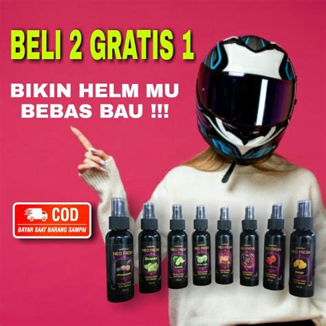 Jual PARFUM HELM 100ml PENGHILANG BAU HELM PEWANGI HELM ANTI HELM BAU