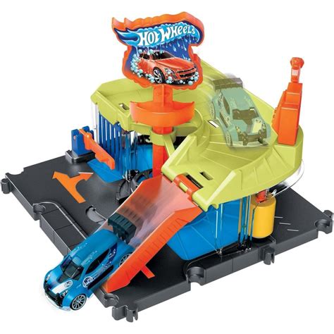 Mattel Hot Wheels City Estaci N De Lavado Downtown Conjunto De Juego Con Coche Pccomponentes