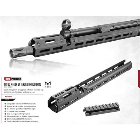 G3 HK91 PTR91 Extended Length M LOK Handguard New Aim Sports Inc MMH94