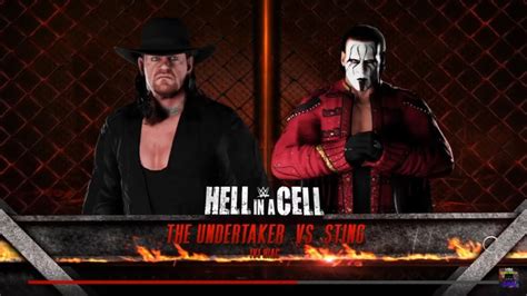 Wwe 2k18 Sting Vs The Undertaker Hiac Youtube