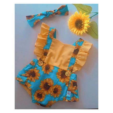 Romper Body Jardineira Girassol Elo Produtos Especiais