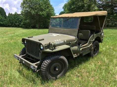 1943 Willys Jeep Mb Military Wwii Museum Quality Classic Willys Mb 1943 For Sale