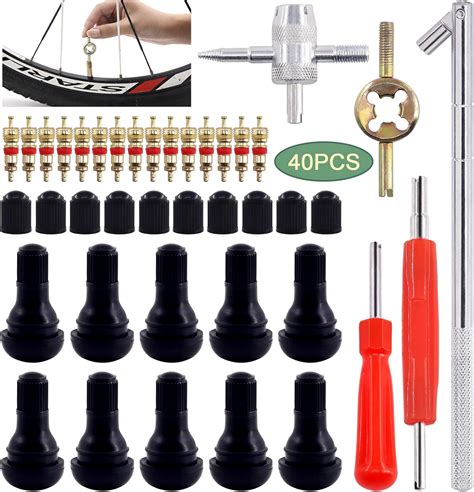 Keadic 40Pcs Tire Valve Core Removal Repair Tools Set Includes TR412