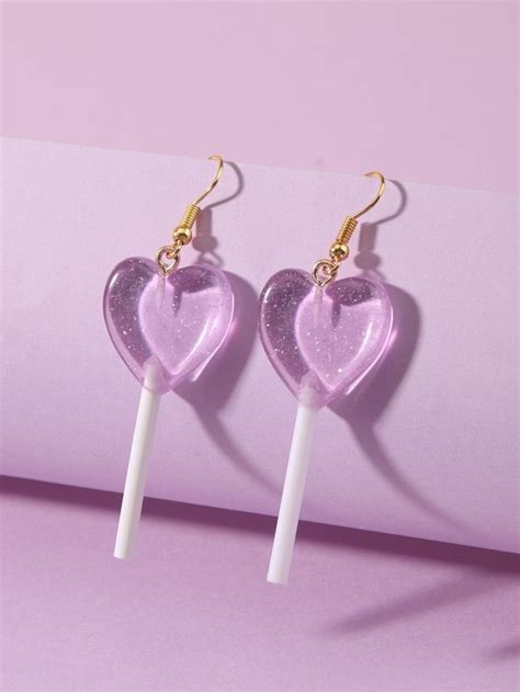 Softness Daily On Twitter Heart Shaped Lollipop Earrings