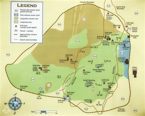 Crater Of Diamonds State Park Map - Map Of Native American Tribes