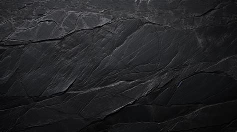 Top View Of Dark Slate Black Stone Texture Background Black Rock