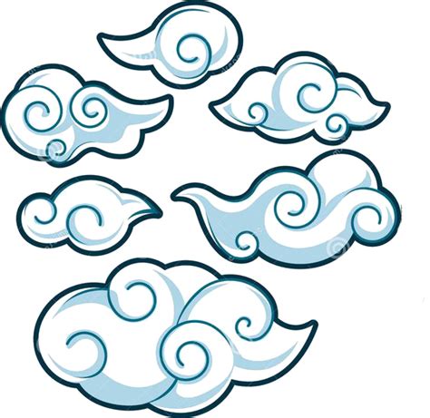 Download Japan Cloud Illustration Japanese Style Clouds Full Size