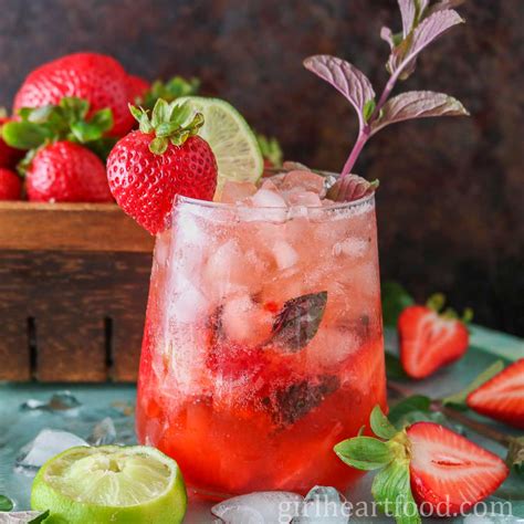 Strawberry Mocktail Recipe Girl Heart Food