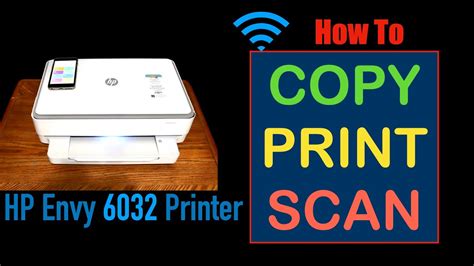 How To Copy Print And Scan With Hp Envy 6032 Printer Review Youtube