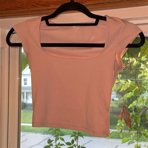 portia square neckline  shirt size xs   depop