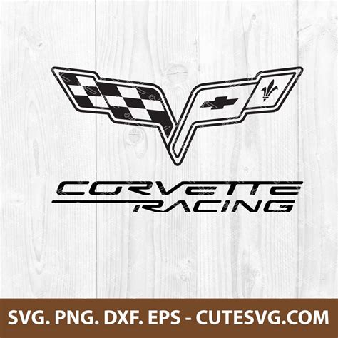 Corvette Svg Cut File Corvette Flags Svg Chevrolet Classic Logo Svg