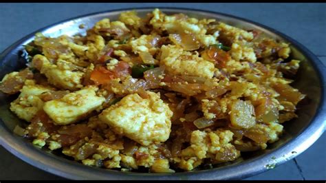 Paneer Bhurji Recipe In Hindi Punjabi Style Paneer Bhurji Youtube