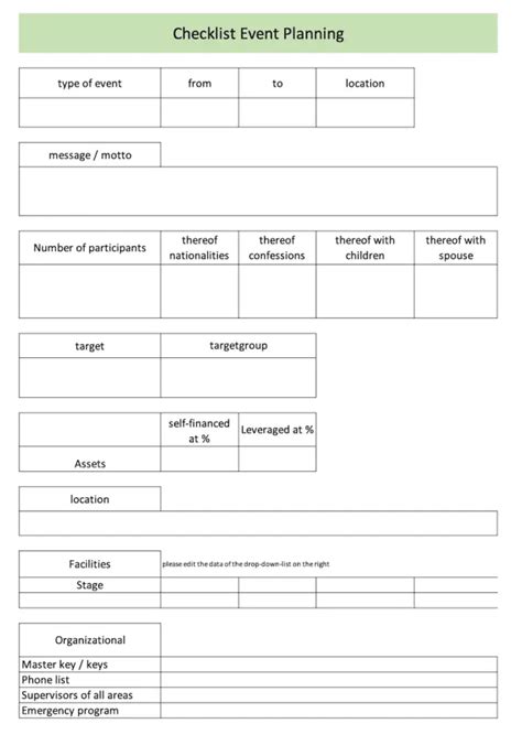 Streamline Your Event Planning with Our Free Excel Template: Simplify and Organize Every Detail!