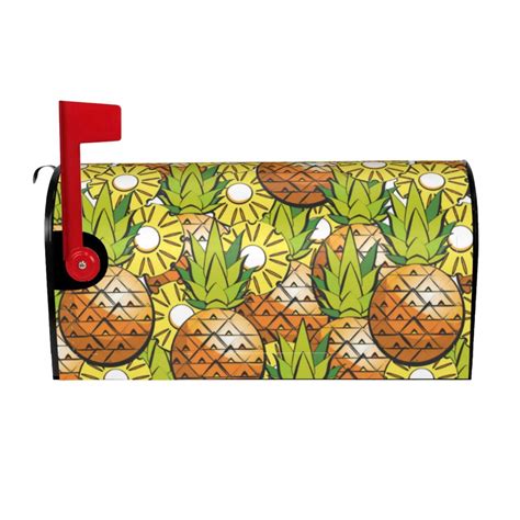 Bingfone Tropical Summer Fruit Magnetic Mailbox Cover Standard Size For