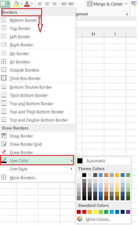 How To Change Border Color In Excel Earn And Excel