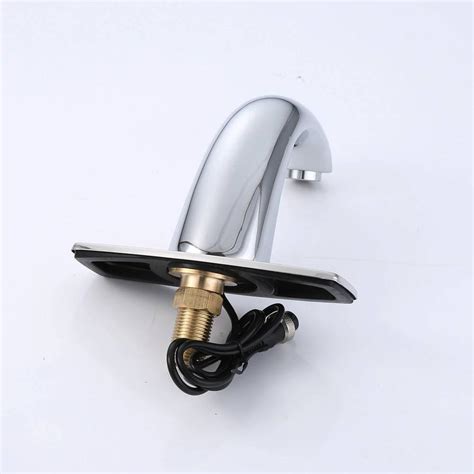 Luxury Hot Cold Bathroom Automatic Touch Free Sensor Faucets Water Saving Inductive Electric