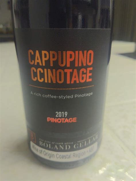 2016 Boland Cellar Pinotage Cappuccino South Africa Coastal Region