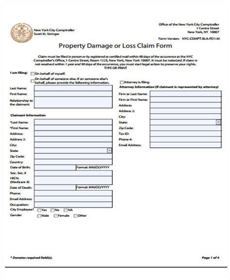 Free 49 Claim Forms In Pdf