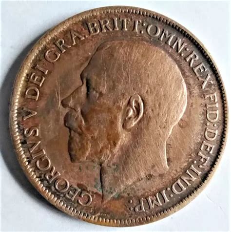 Grossbritannien One Penny M Nze Bronze Georg V Eur