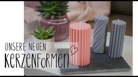 Kerzen Gie En Mit Kerzenformen Rillenkerzen Selber Machen Diy