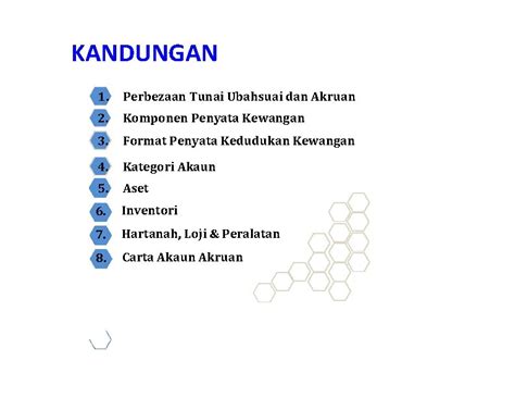 PERAKAUNAN AKRUAN KANDUNGAN 1 Perbezaan Tunai Ubahsuai Dan