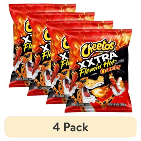 CHEETOS CRUNCHY FLAMIN Hot Cheese Flavored Snack Chips Oz Packs PicClick UK