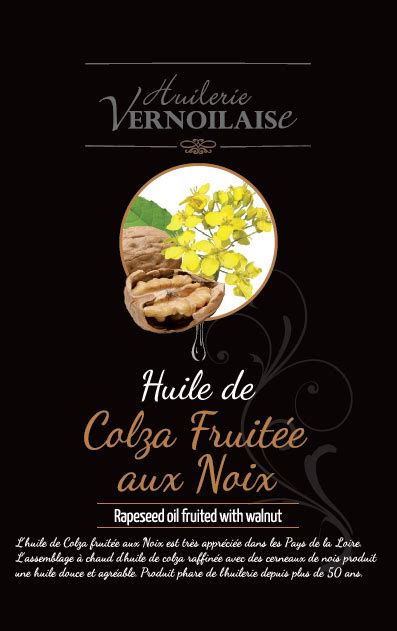 Huile de colza fruitée aux noix Huilerie Vernoilaise