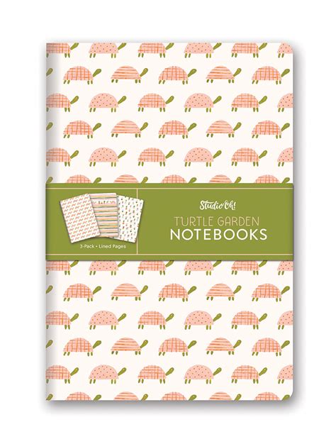 Studio Oh Notebook Trio Journals – Turtle Garden - Bobangles