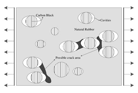 Schematic Illustration Of Carbon Black CB Reinforced Natural Rubber