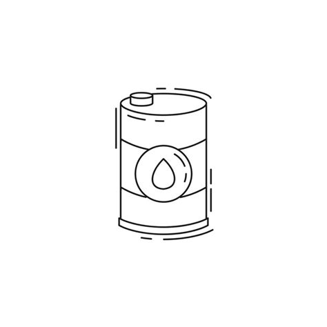 Premium Vector Oil Barrel Thin Line Icon