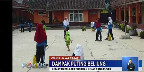 SD Di Ciamis Diterjang Puting Beliung Ruang Kelas Dan Buku Basah